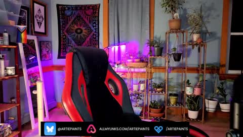 Artie Paints online show from January 1, 10:03 pm