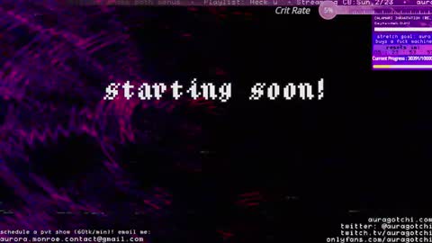 Aurora  Aura online show from February 23, 5:06 am