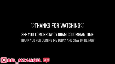 In instagran bel myangel online show from December 13, 7:53 pm