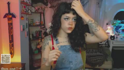   Im Nym  Justa nymph on twitter and IG online show from October 24, 1:23 am