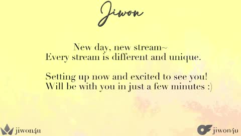 Jiwon online show from February 24, 12:14 pm