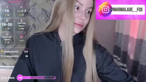 Marmalade Fox online show from April 14, 11:05 pm