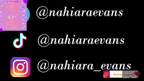 NAHIARA EVANS online show from May 5, 11:02 am
