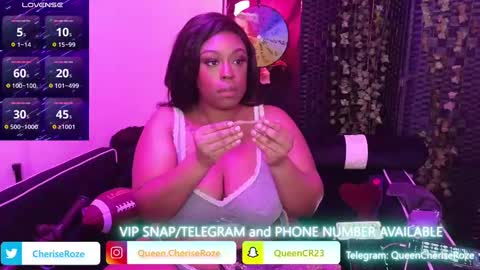Queen Cherise Roze online show from February 9, 11:15 pm