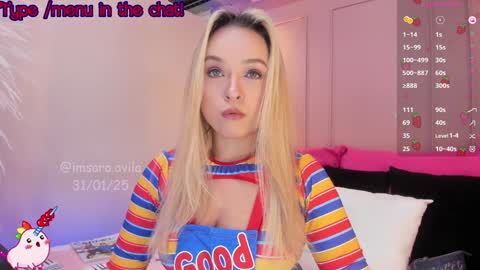 SaraAvila  online show from January 31, 10:21 pm