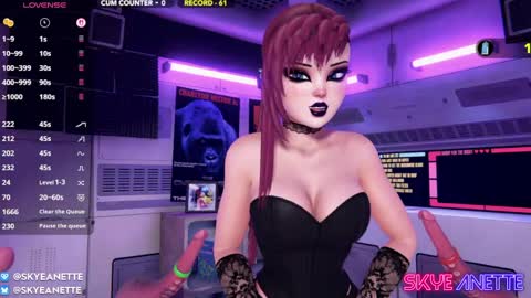 SkyeAnette online show from April 24, 1:19 am