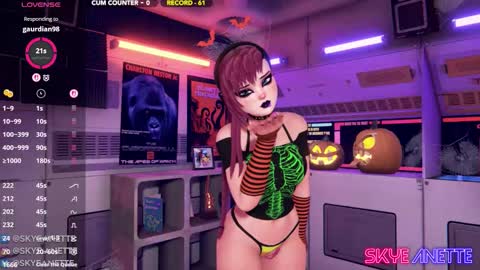 SkyeAnette online show from October 17, 1:09 am