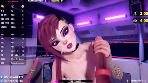 SkyeAnette online show from March 15, 1:29 am