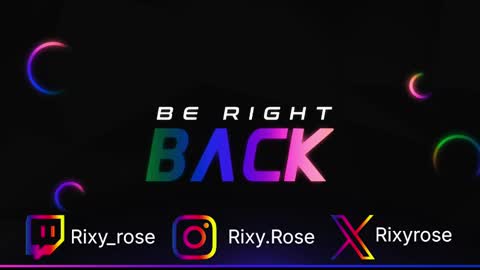 RixyRose online show from January 9, 12:30 pm