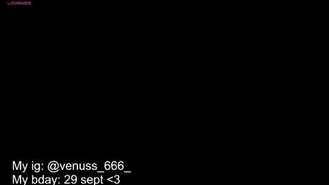   Venus  MY BDAY 29 SEPT online show from September 8, 5:01 pm