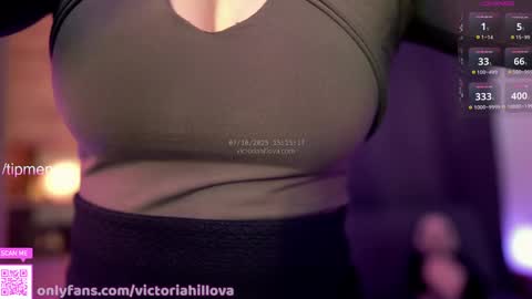 Victoria Hillova online show from October 7, 1:15 pm