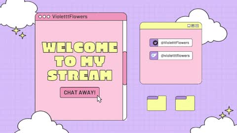 Violet Flowers online show from May 4, 3:49 pm