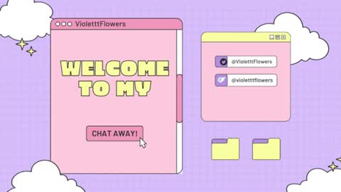 Violet Flowers online show from August 9, 3:48 pm