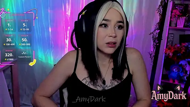  AmyDark online show from October 1, 11:15 am