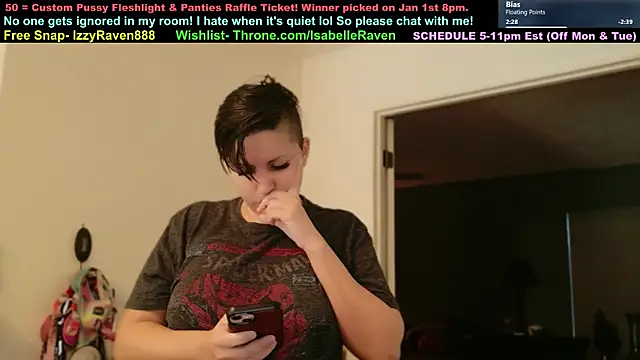 IsabelleRaven online show from January 11, 8:03 pm