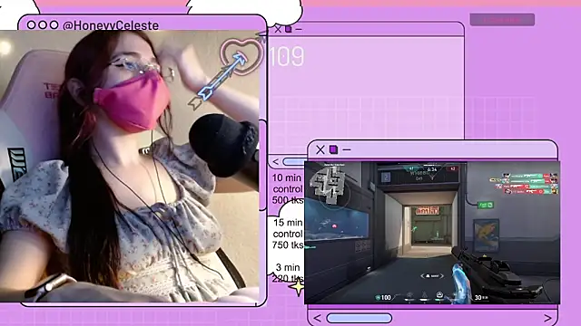 HoneyyCeleste online show from April 29, 6:57 pm