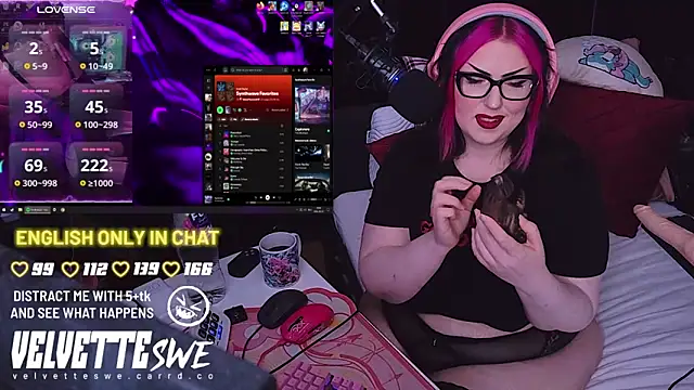 VelvetteSWE online show from August 7, 5:09 pm