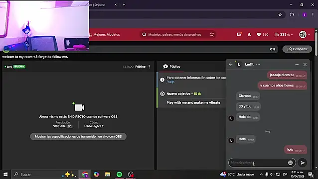 jazmin wolf online show from April 15, 1:11 pm