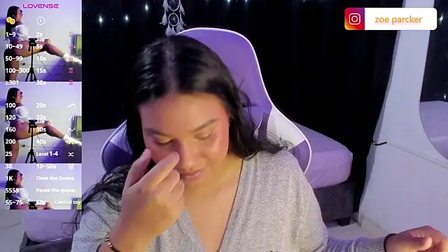 ZoeParcker online show from March 9, 7:39 pm