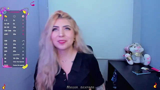 Megan sexrosse online show from April 16, 4:02 am