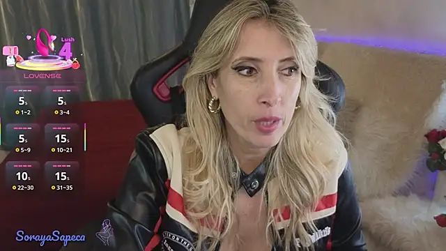 SorayaSapeca online show from October 12, 8:11 pm