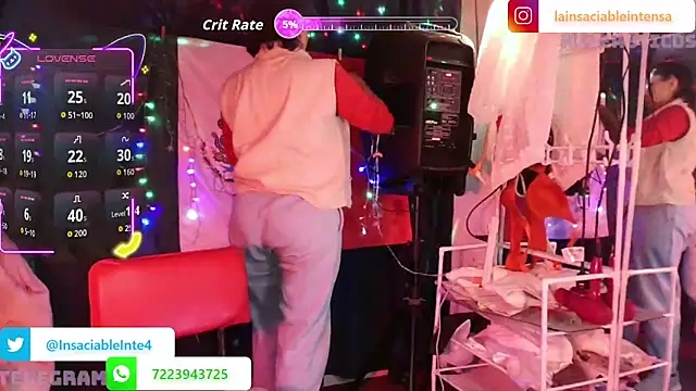 LaInsaciableIntensa online show from March 12, 2:14 am