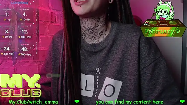 Witch Emma online show from February 9, 5:37 pm