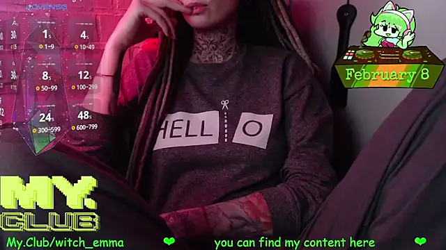 Witch Emma online show from February 8, 5:27 pm