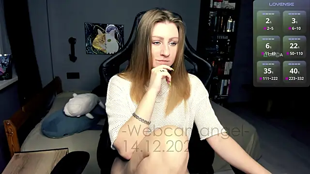Web-cam-angel online show from December 14, 1:50 pm
